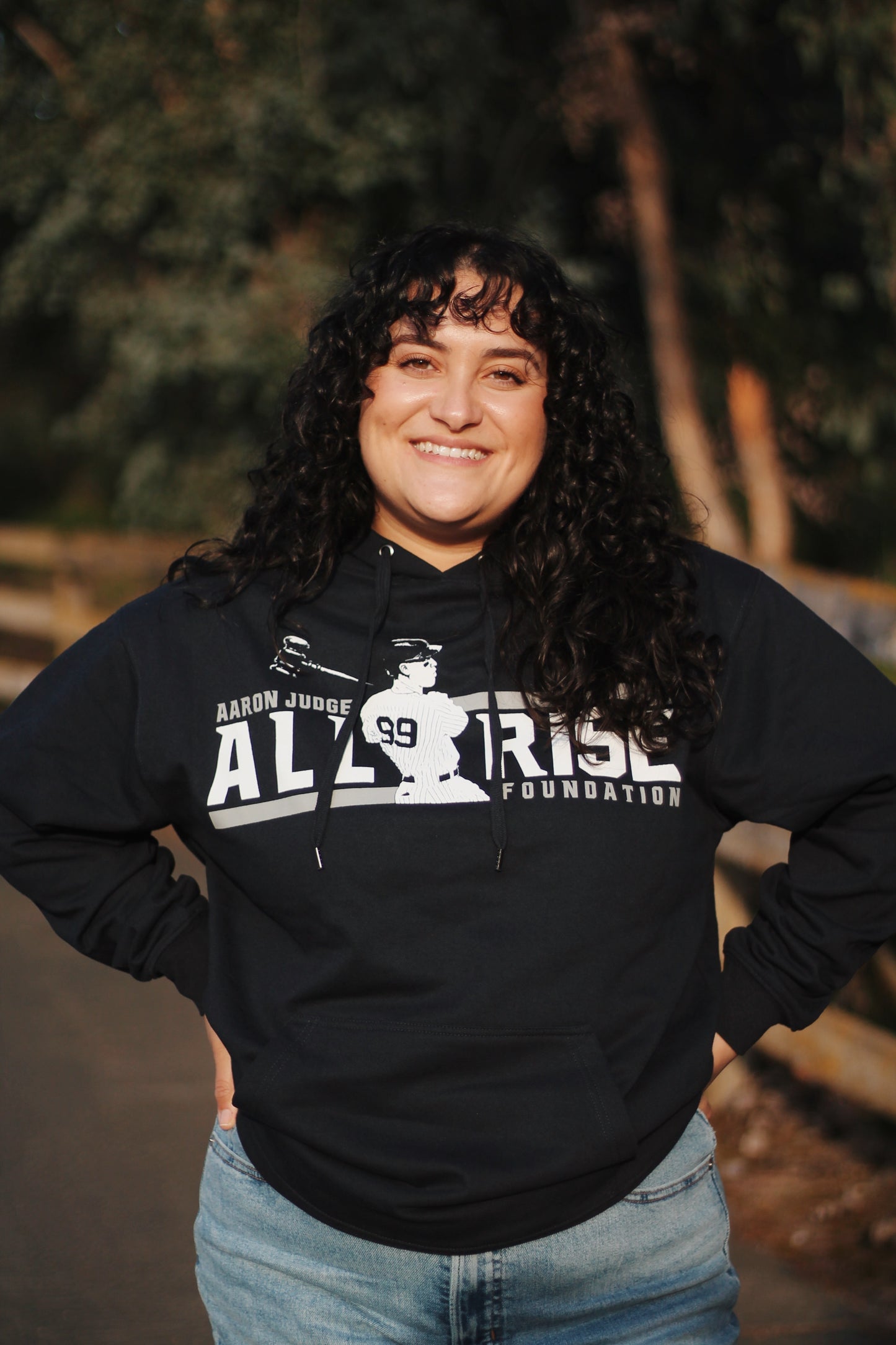 Adult ALL RISE Navy Hoodie
