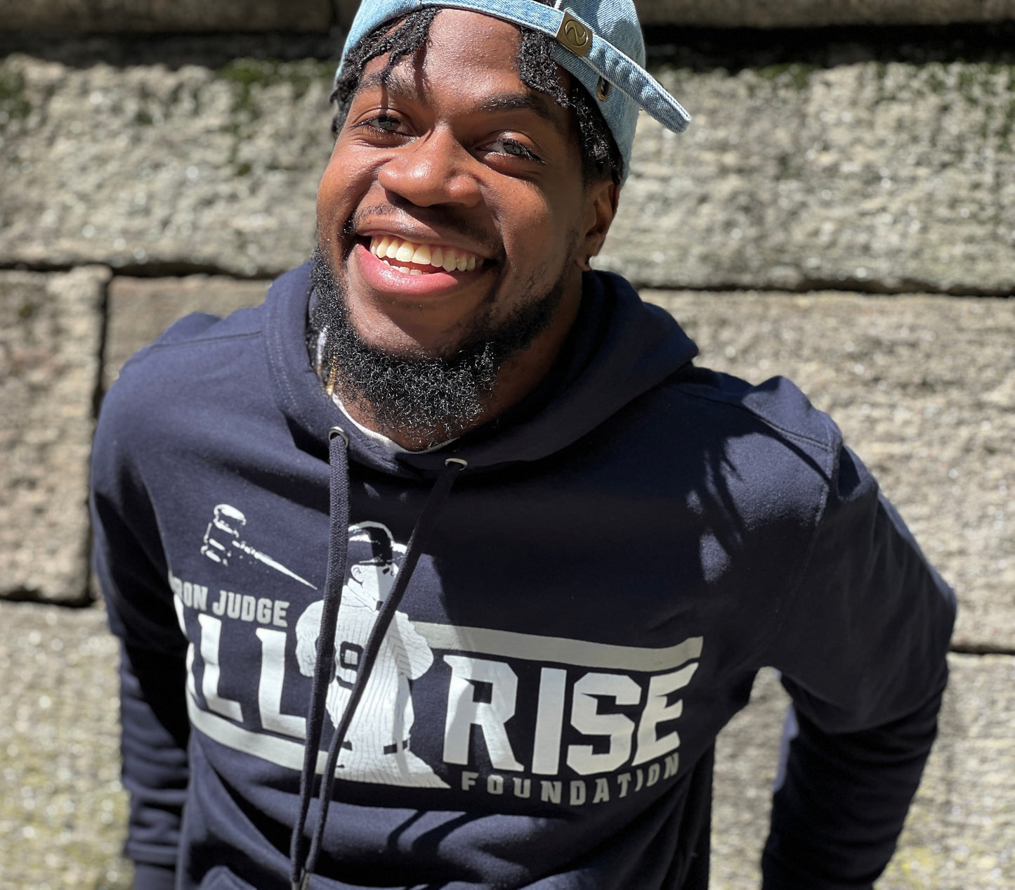 Adult ALL RISE Navy Hoodie