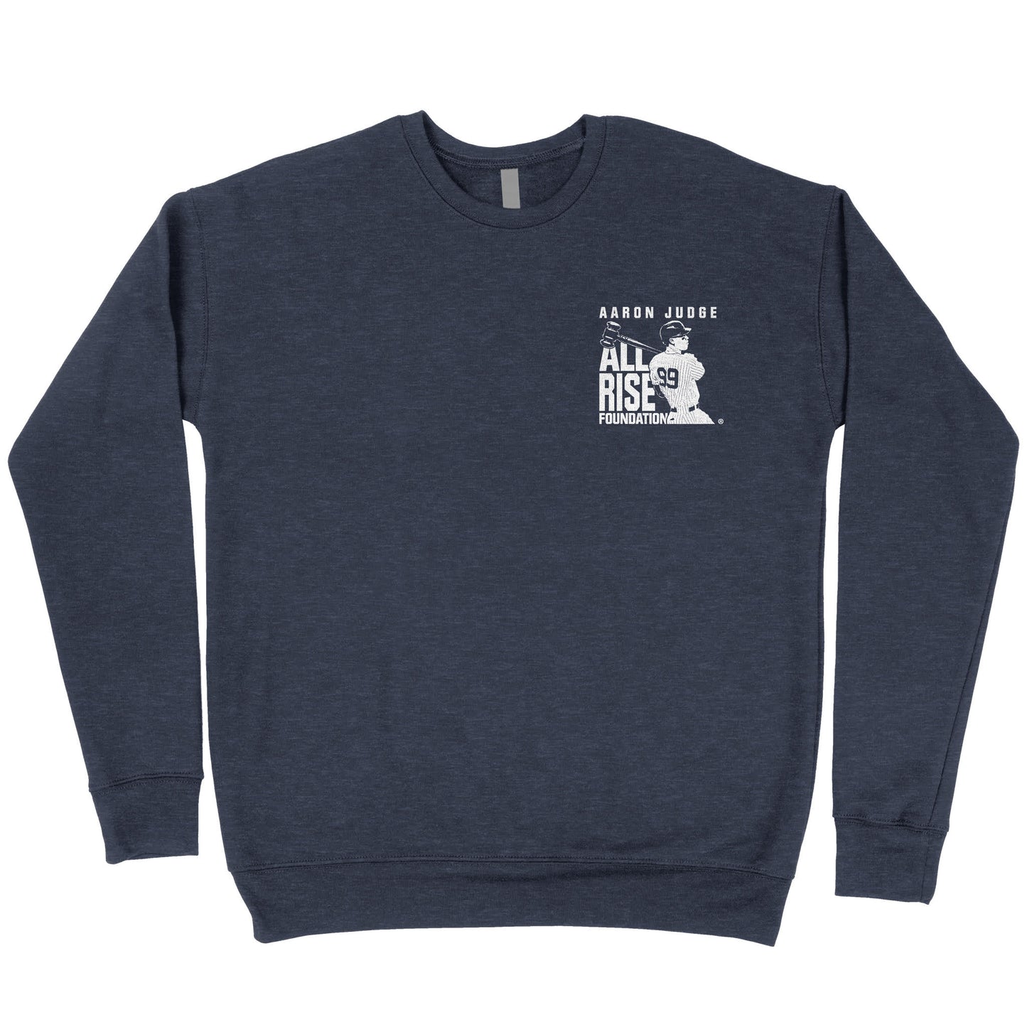 ALL RISE Adult Navy Blue Crew Neck Sweatshirt