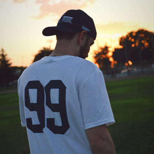 Adult 99 White Short Sleeve T-shirt