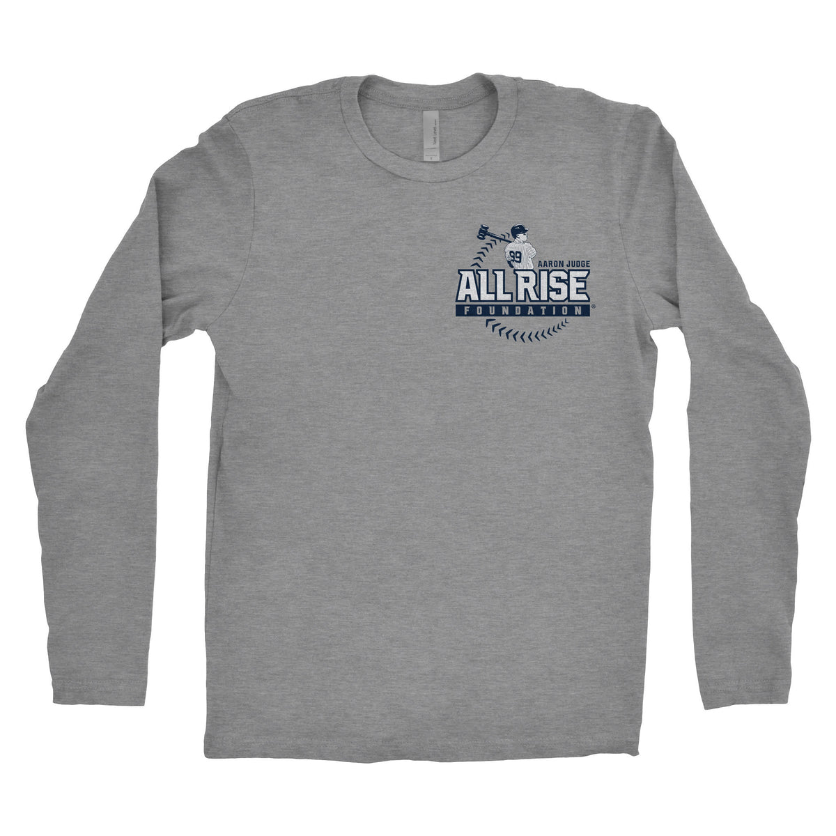 All Rise Mark Chest Adult Long Sleeve T-shirt – Aaron Judge ALL RISE Foundation
